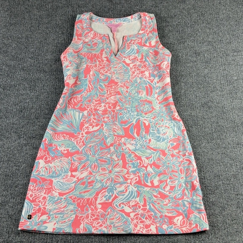 Lilly Pulitzer Dress Womens XS Multicolor Floral Sleeveless Shift V Neck